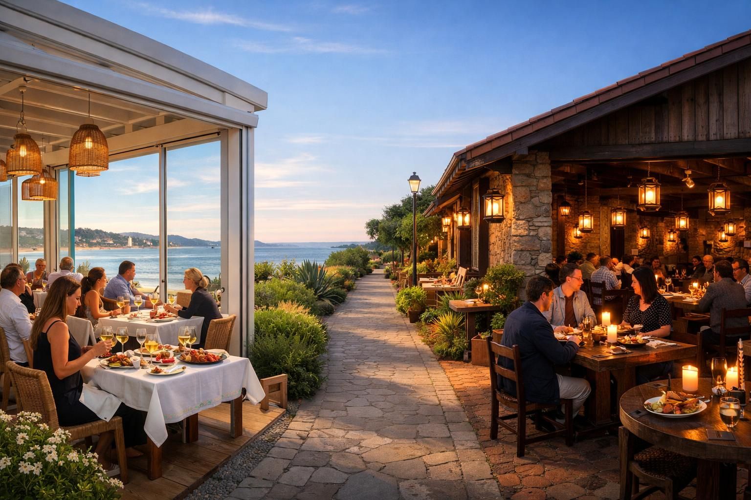 découvrez à la réserve de saint-jean-de-luz deux restaurants aux ambiances uniques pour une expérience gastronomique inoubliable entre mer et montagne.
